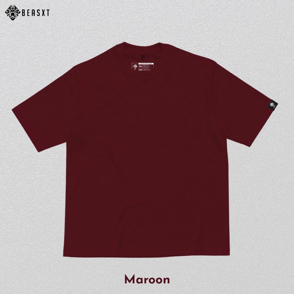 BEAXST - Oversized Plain Tshirt Comfort 100% Cotton (200gsm)
